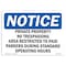 Signmission Sign, 10" H, 14" W, Rigid Plastic, Private Property No Trespassing Access Restricted Sign, Landscape OS-NS-P-1014-L-17842 - alternate 1